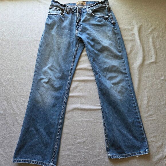 Buckle BKE Jeans Mens Size 32x30 Blue Denim Derek Stretch Bootleg Western - Picture 1 of 15